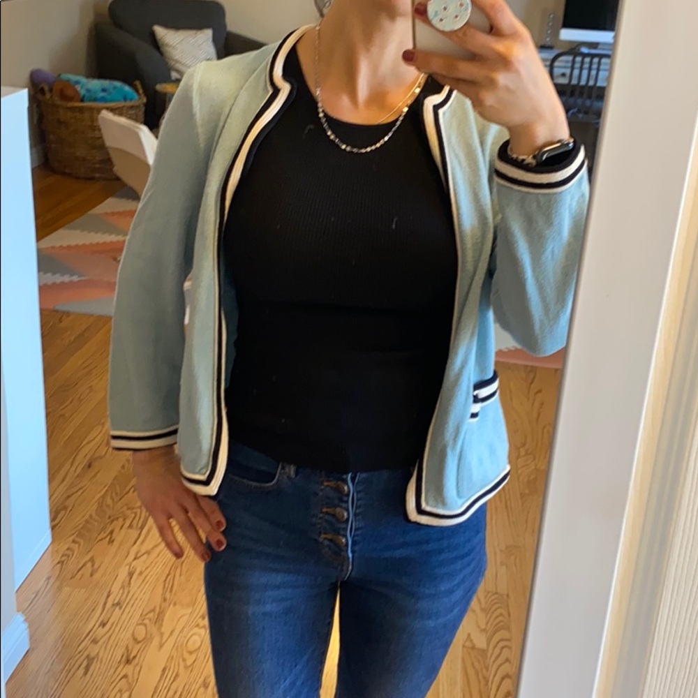 St. John teal jacket size 10 women’s